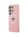 Etui Karl Lagerfeld IML Repeated Choupette MagSafe do Samsung Galaxy S26 Ultra różowy