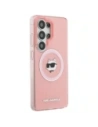 Etui Karl Lagerfeld IML Repeated Choupette MagSafe do Samsung Galaxy S26 Ultra różowy
