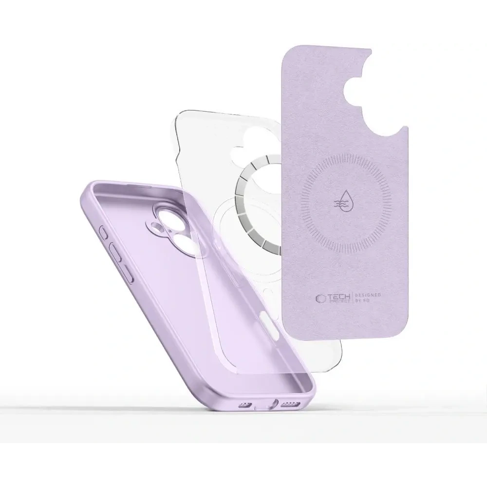 [CR] Etui Tech-Protect Liquid Silicone MagSafe Apple iPhone 16e Mauve
