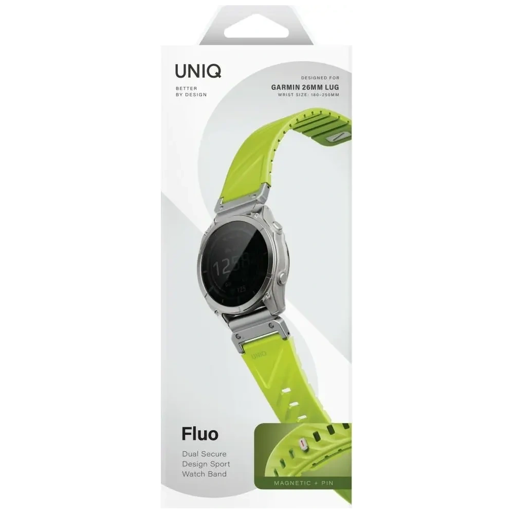 Pasek UNIQ Fluo do Garmin 26mm limonka