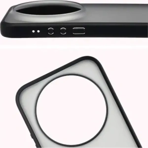 Etui Bizon Case Angelo do Xiaomi 17 Ultra przydymione z czarną ramką