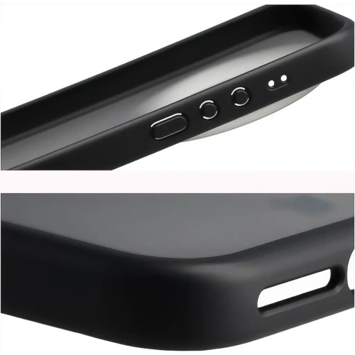 Etui Bizon Case Angelo do Xiaomi 17 Ultra przydymione z czarną ramką