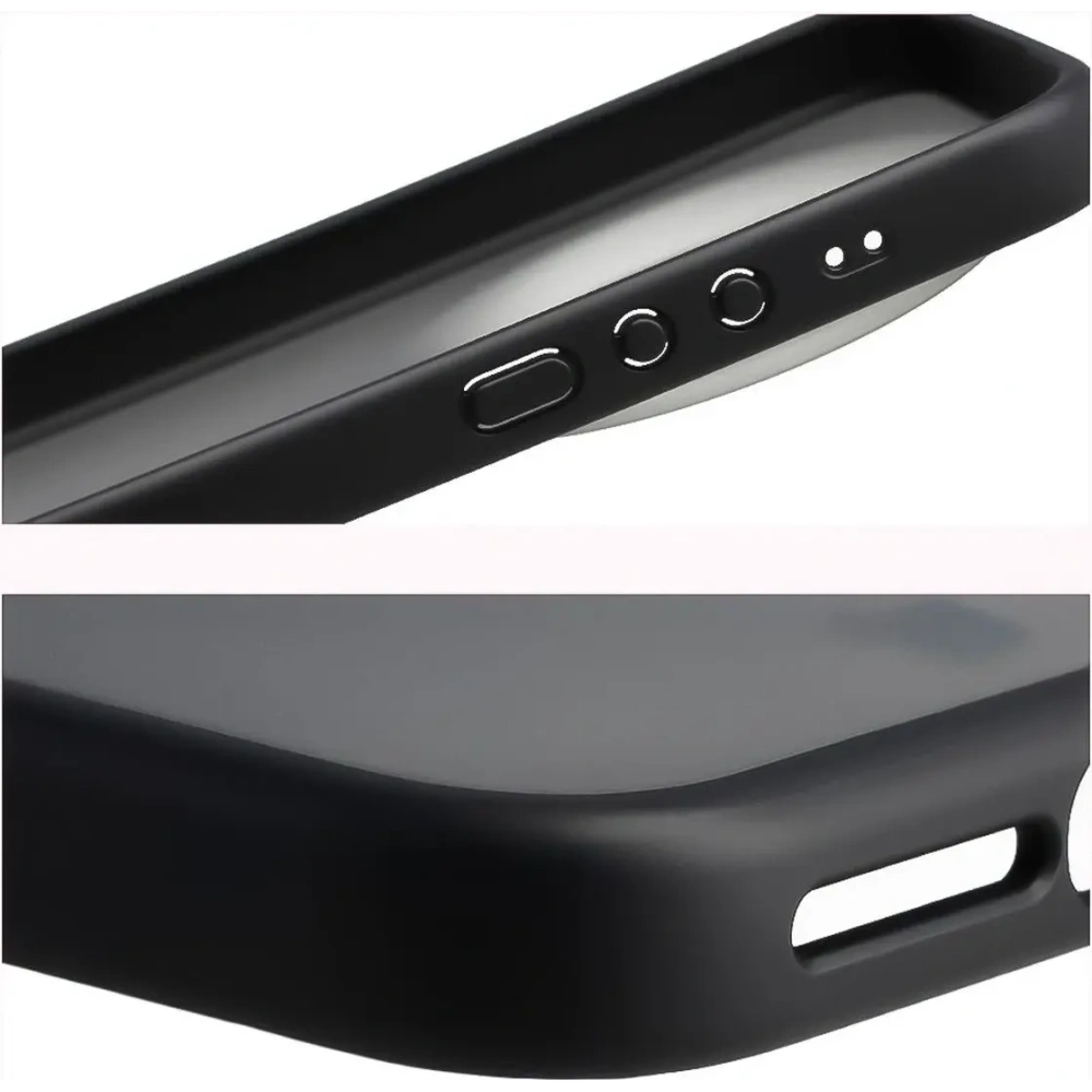 Etui Bizon Case Angelo do Xiaomi 17 Ultra przydymione z czarną ramką