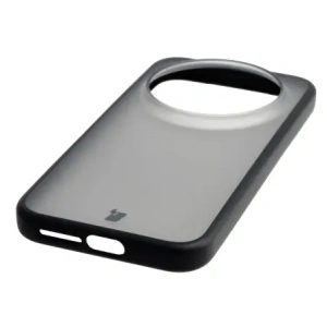 Etui Bizon Case Angelo do Xiaomi 17 Ultra przydymione z czarną ramką