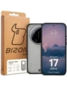 Etui Bizon Case Angelo do Xiaomi 17 Ultra przydymione z czarną ramką