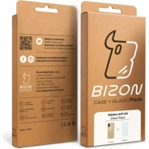Elastyczne etui + 2x szkło hartowane Bizon Case Clear Pack do Samsung Galaxy A07 4G