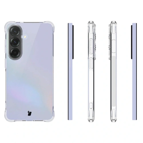 Elastyczne etui + 2x szkło hartowane Bizon Case Clear Pack do Samsung Galaxy S26