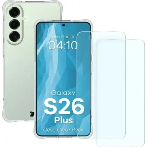 Elastyczne etui + 2x szkło hartowane Bizon Case Clear Pack do Samsung Galaxy S26+ Plus