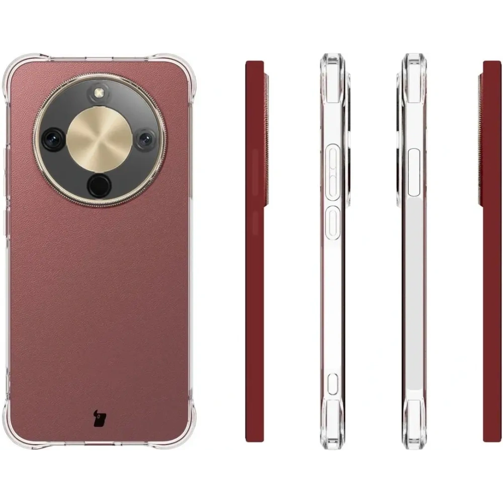 Elastyczne etui + 2x folia na ekran Bizon Case Clear Pack do Honor Magic8 Lite