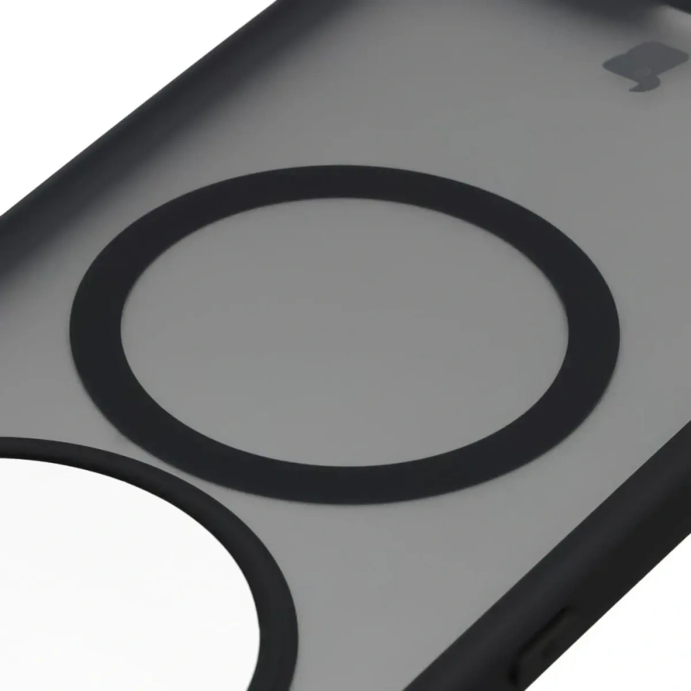 Etui z pierścieniem magnetycznym + szkło hartowane Bizon MatteO Pack do Honor Magic8 Lite przydymione-czarne