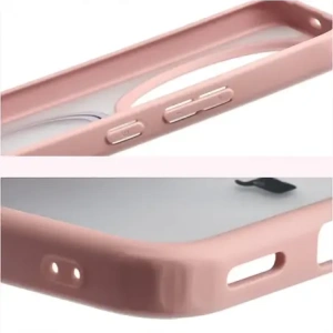 Etui z pierścieniem magnetycznym + szkło hartowane Bizon MatteO Pack do Honor Magic8 Lite przydymione-jasnoróżowe