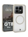 Etui z pierścieniem magnetycznym + szkło hartowane Bizon MatteO Pack do Realme GT 8 Pro przydymione-beżowe