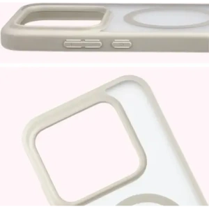 Etui z pierścieniem magnetycznym + szkło hartowane Bizon MatteO Pack do Realme GT 8 Pro przydymione-beżowe