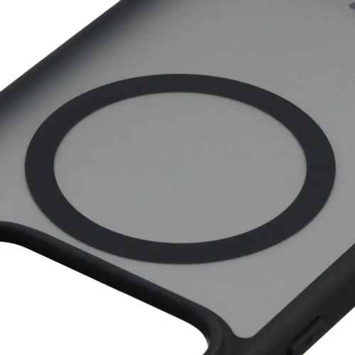 Etui z pierścieniem magnetycznym + szkło hartowane Bizon MatteO Pack do Realme GT 8 Pro przydymione-czarne