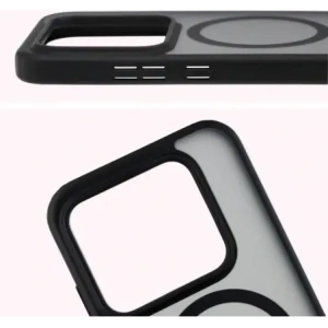 Etui z pierścieniem magnetycznym + szkło hartowane Bizon MatteO Pack do Realme GT 8 Pro przydymione-czarne