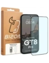 Etui z pierścieniem magnetycznym + szkło hartowane Bizon MatteO Pack do Realme GT 8 Pro przydymione-czarne