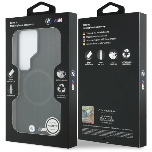 Etui BMW M Metal Logo MagSafe do Samsung Galaxy S26 Ultra czarny