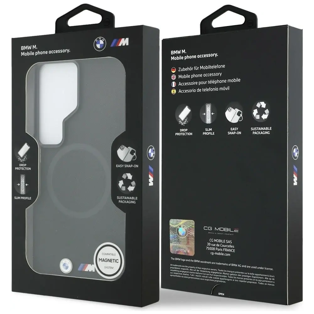 Etui BMW M Metal Logo MagSafe do Samsung Galaxy S26 Ultra czarny