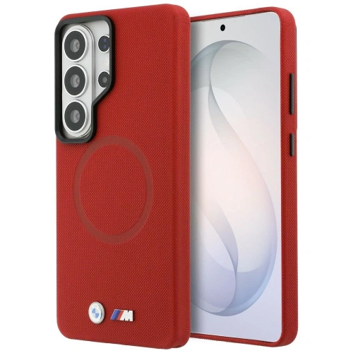 Etui BMW M Metal Logo MagSafe do Samsung Galaxy S26 Ultra czerwony