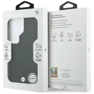 Etui BMW Sign Metal Logo MagSafe do Samsung Galaxy S26 Ultra czarny
