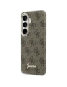 Etui Guess 4G Script MagSafe do Samsung Galaxy S26 brązowy