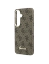 Etui Guess 4G Script MagSafe do Samsung Galaxy S26 brązowy