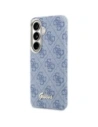Etui Guess 4G Script MagSafe do Samsung Galaxy S26 niebieski