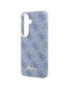 Etui Guess 4G Script MagSafe do Samsung Galaxy S26 niebieski