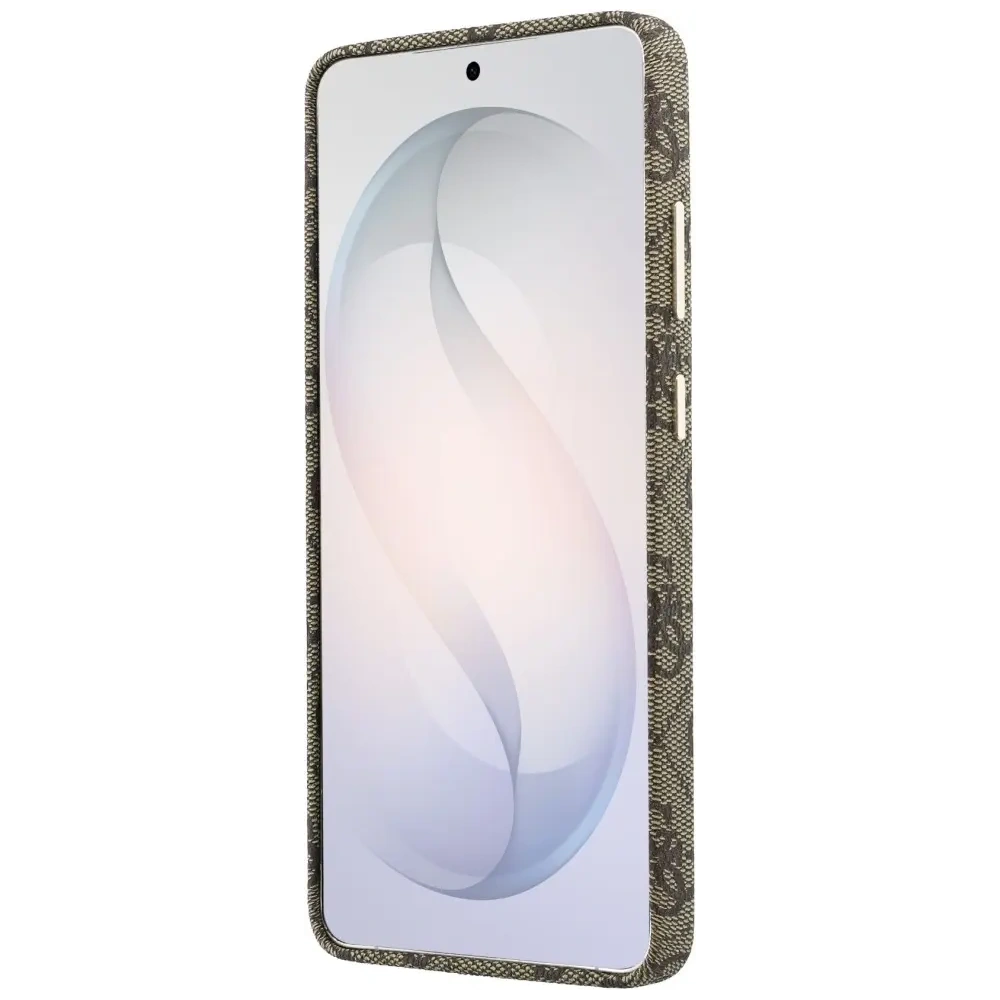 Etui Guess 4G Script MagSafe do Samsung Galaxy S26 Ultra brązowy