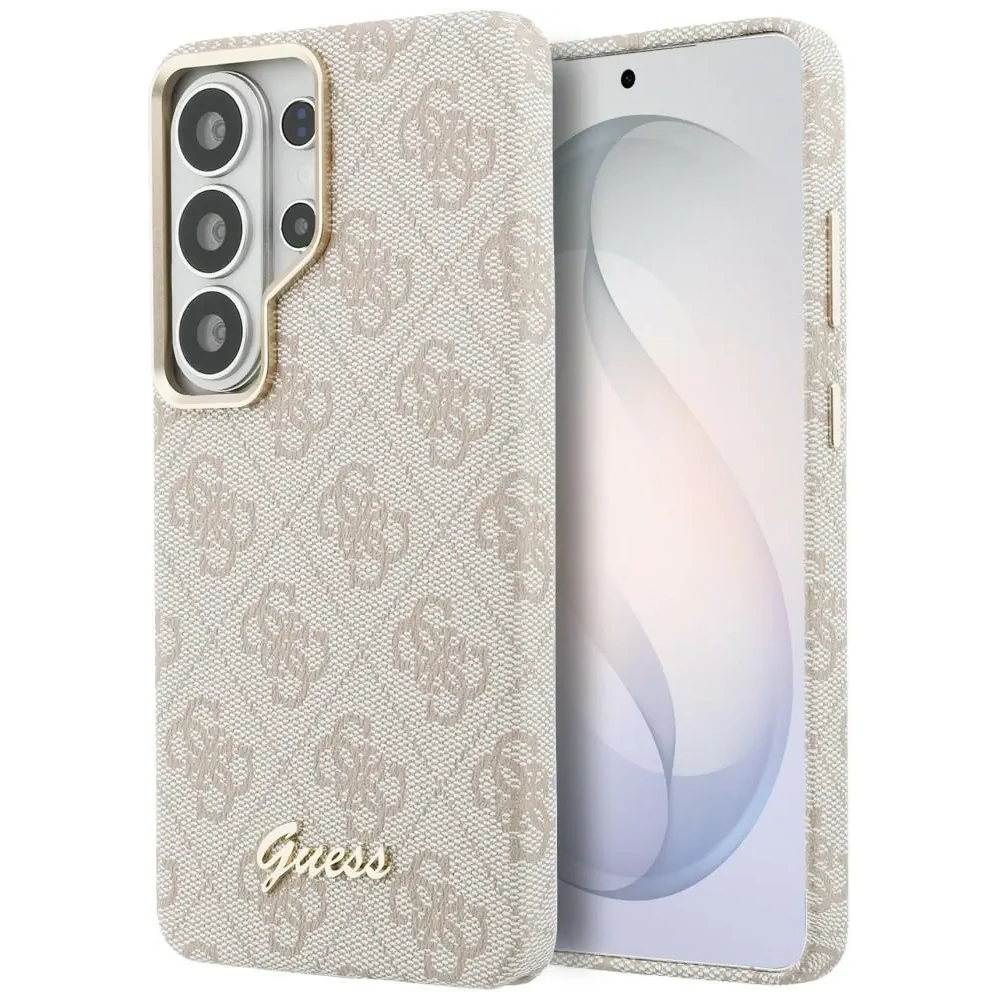 Etui Guess 4G Script MagSafe do Samsung Galaxy S26 Ultra różowy