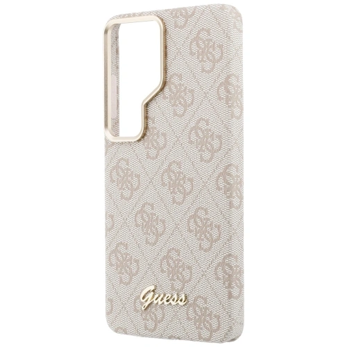 Etui Guess 4G Script MagSafe do Samsung Galaxy S26 Ultra różowy