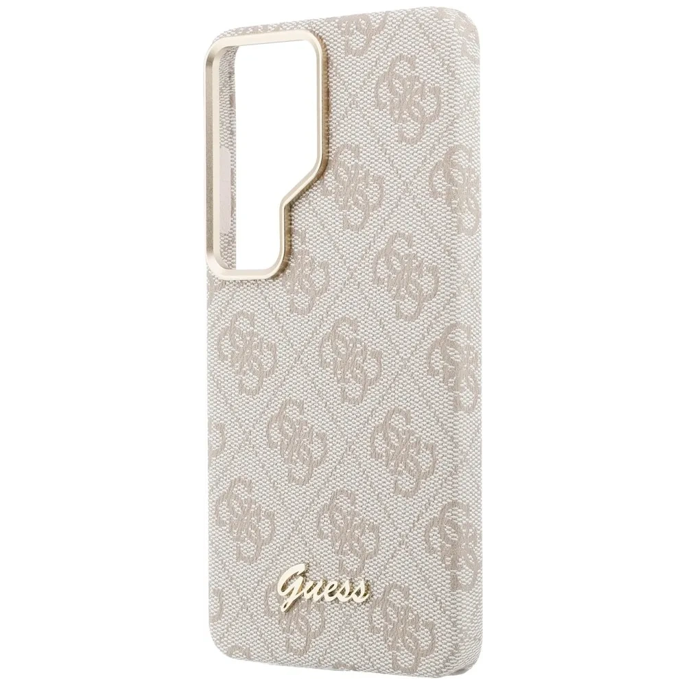 Etui Guess 4G Script MagSafe do Samsung Galaxy S26 Ultra różowy