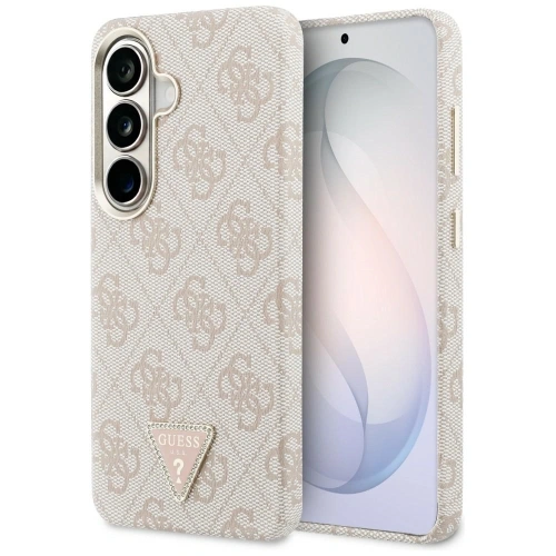 Etui Guess 4G Triangle Logo MagSafe do Samsung Galaxy S26 różowy