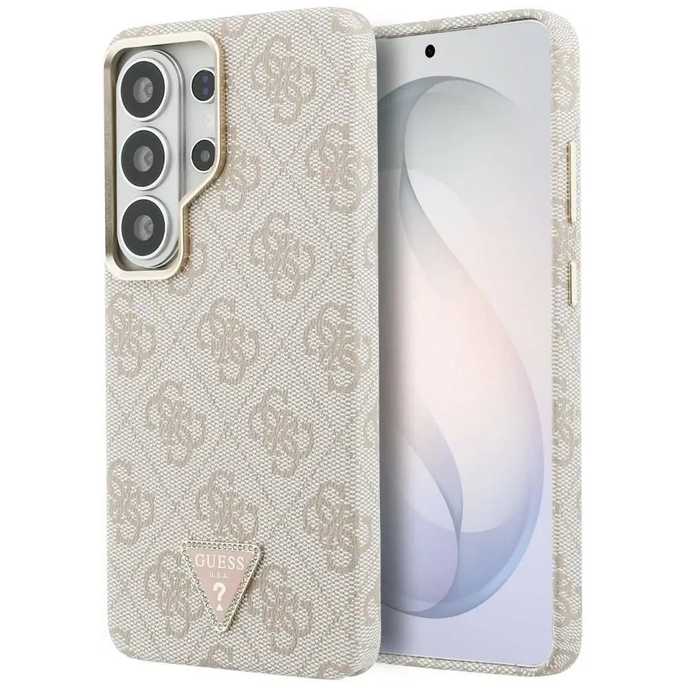 Etui Guess 4G Triangle Logo MagSafe do Samsung Galaxy S26 Ultra różowy