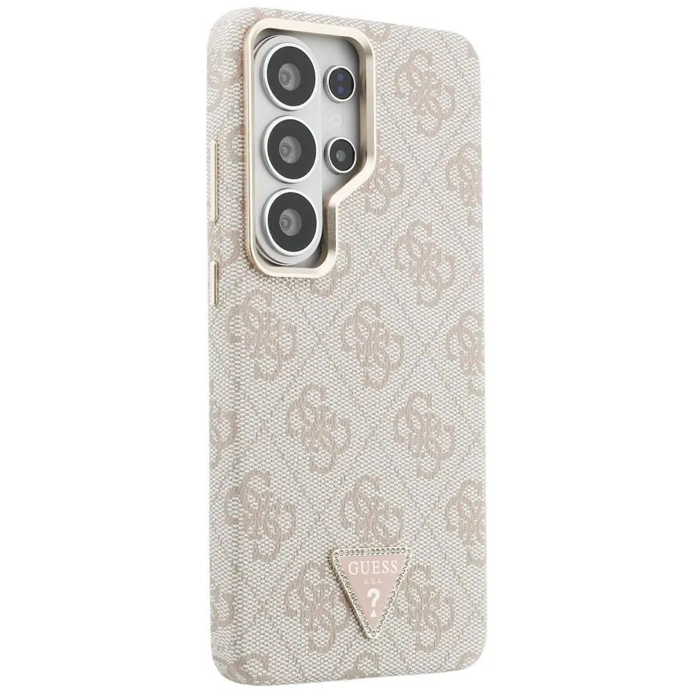 Etui Guess 4G Triangle Logo MagSafe do Samsung Galaxy S26 Ultra różowy