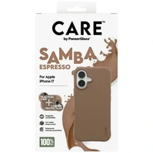 Etui CARE by PanzerGlass Fashionable Samba MagSafe do Apple iPhone 17 espresso