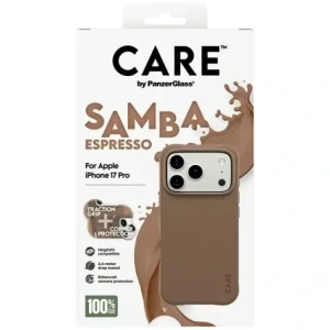 Etui CARE by PanzerGlass Fashionable Samba MagSafe do Apple iPhone 17 Pro espresso