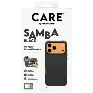 Etui CARE by PanzerGlass Fashionable Samba MagSafe do Apple iPhone 17 Pro Max czarny