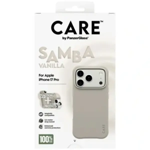 Etui CARE by PanzerGlass Fashionable Samba MagSafe do Apple iPhone 17 Pro waniliowy