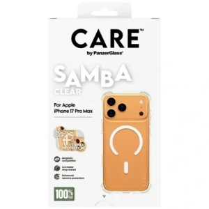 Etui CARE by PanzerGlass Fashionable Samba w. White MagSafe do Apple iPhone 17 Pro Max przezroczysty