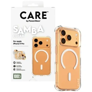 Etui CARE by PanzerGlass Fashionable Samba w. White MagSafe do Apple iPhone 17 Pro przezroczysty