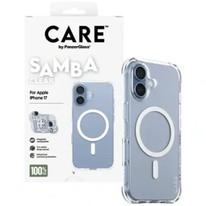 Etui CARE by PanzerGlass Fashionable Samba w. White MagSafe do Apple iPhone 17 przezroczysty