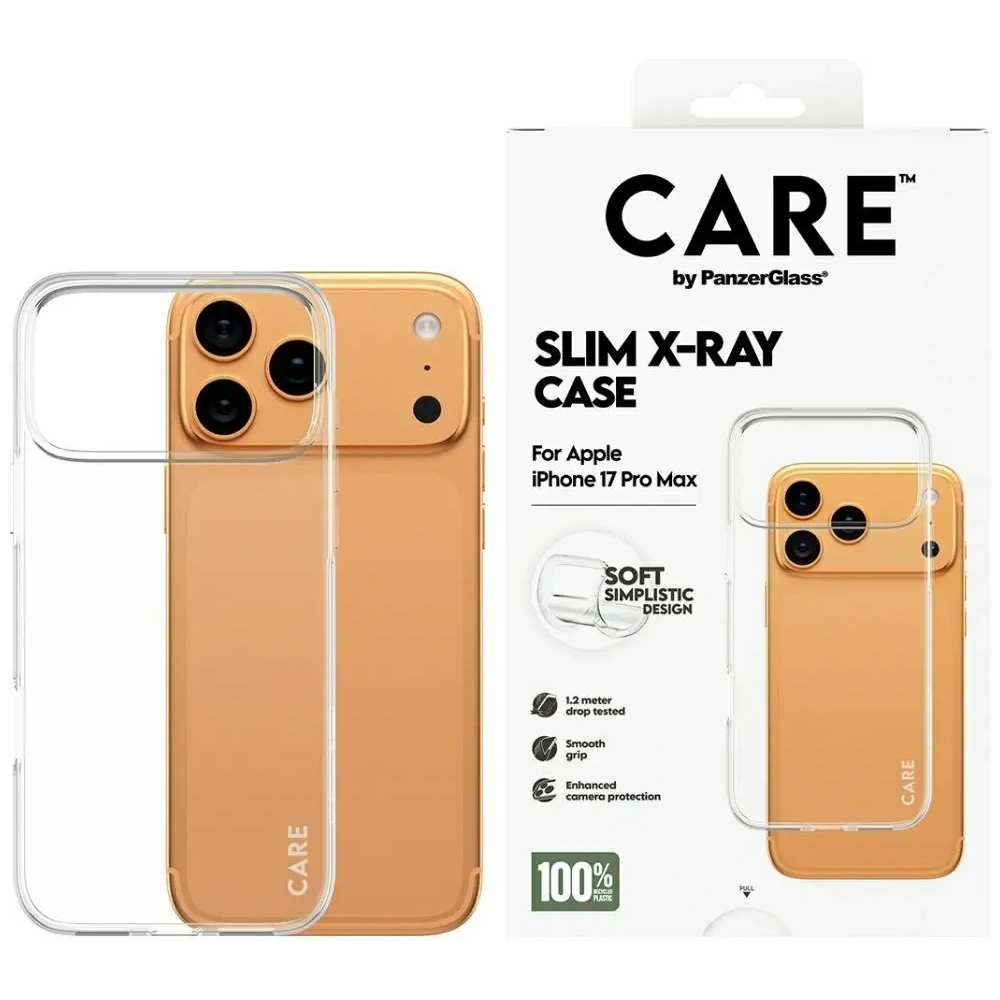 Etui CARE by PanzerGlass Fashionable X-Ray Soft Basic do Apple iPhone 17 Pro Max przezroczysty