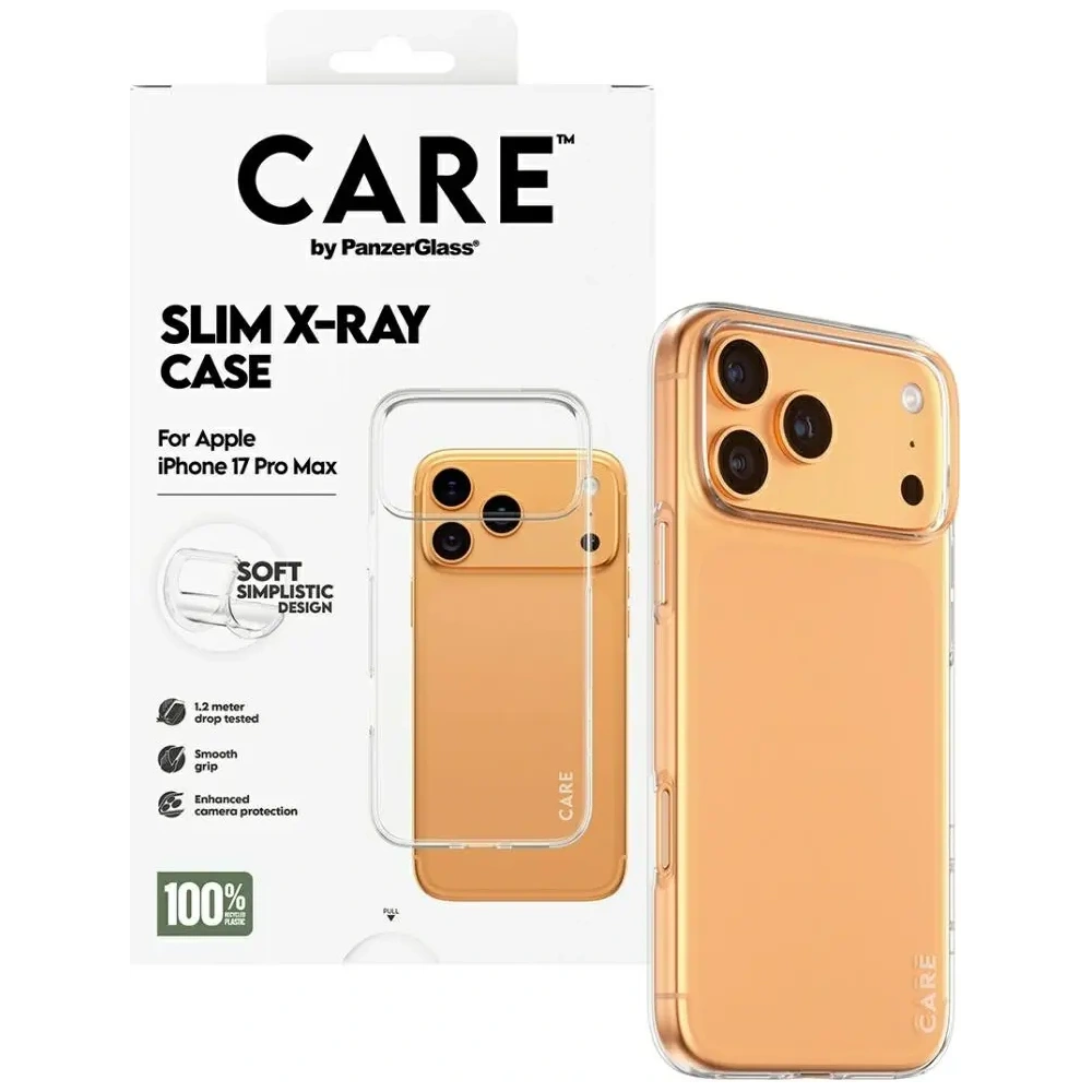 Etui CARE by PanzerGlass Fashionable X-Ray Soft Basic do Apple iPhone 17 Pro Max przezroczysty