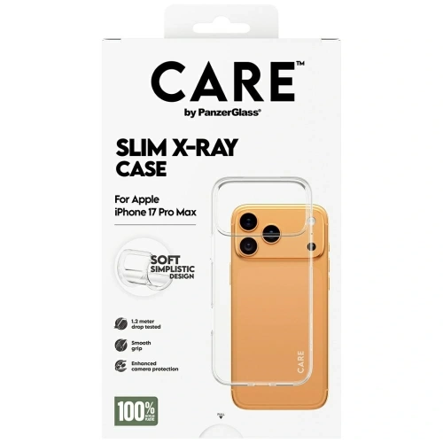 Etui CARE by PanzerGlass Fashionable X-Ray Soft Basic do Apple iPhone 17 Pro Max przezroczysty