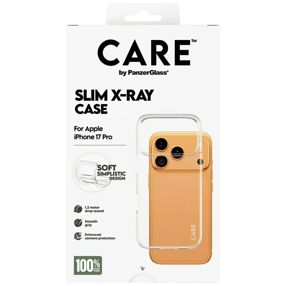 Etui CARE by PanzerGlass Fashionable X-Ray Soft Basic do Apple iPhone 17 Pro przezroczysty