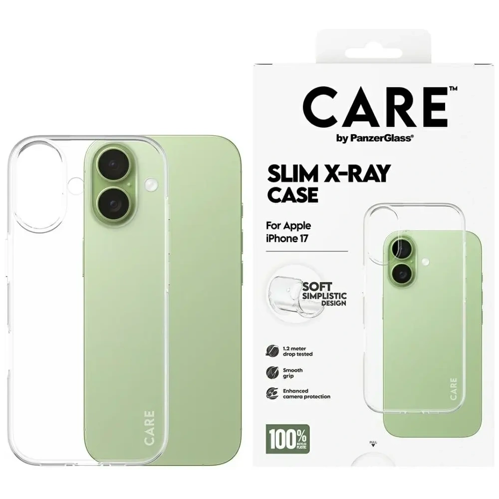 Etui CARE by PanzerGlass Fashionable X-Ray Soft Basic do Apple iPhone 17 przezroczysty