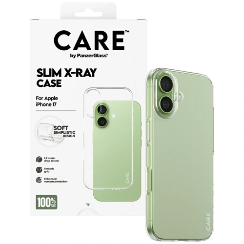 Etui CARE by PanzerGlass Fashionable X-Ray Soft Basic do Apple iPhone 17 przezroczysty
