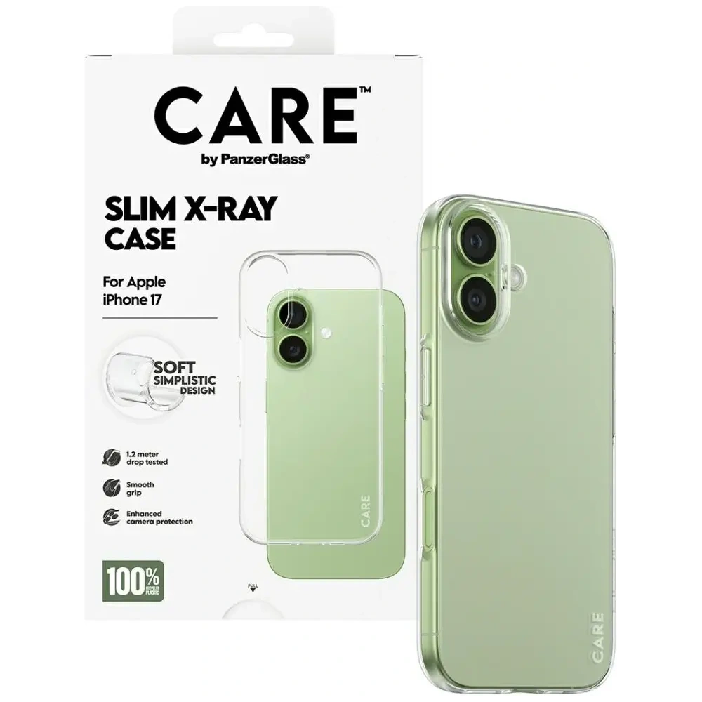 Etui CARE by PanzerGlass Fashionable X-Ray Soft Basic do Apple iPhone 17 przezroczysty
