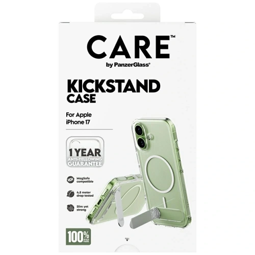 Etui CARE by PanzerGlass Feature w. Kickstand MagSafe do Apple iPhone 17 przezroczysty